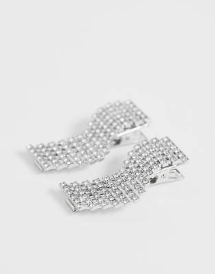 2 À De Pinces DesignLot Asos Cristal En Argenté Cheveux Ondulées UpLMGqzVjS