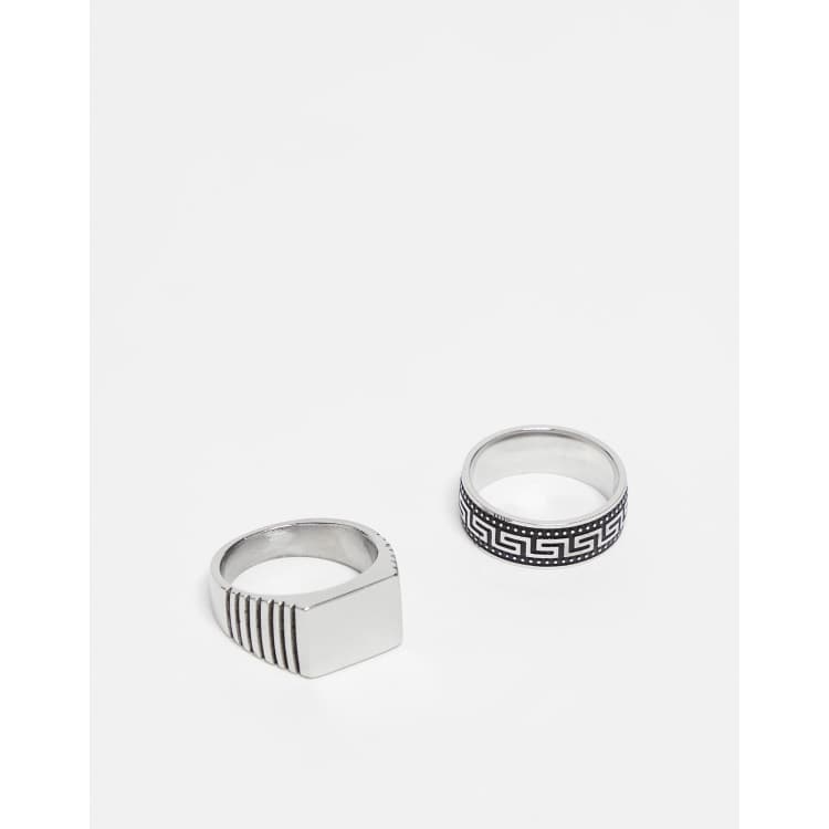 Bague vague best sale acier inoxydable