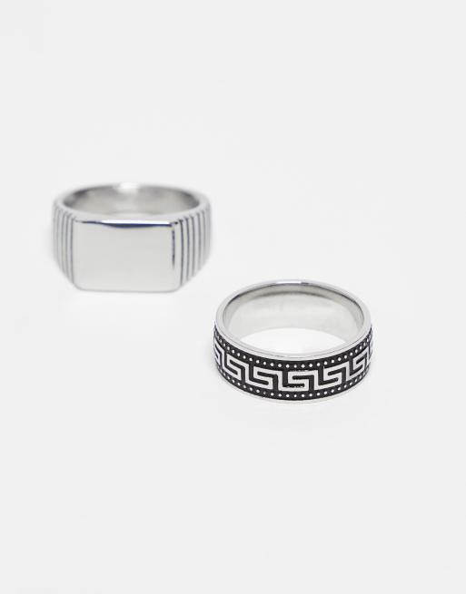 Bague vague 2024 acier inoxydable