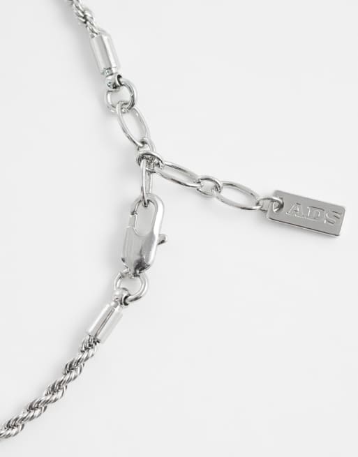 ASOS DESIGN - Lot de 2 bracelets à maillons et perles fantaisie semi-précieuses - Multicolore, 2 de 3