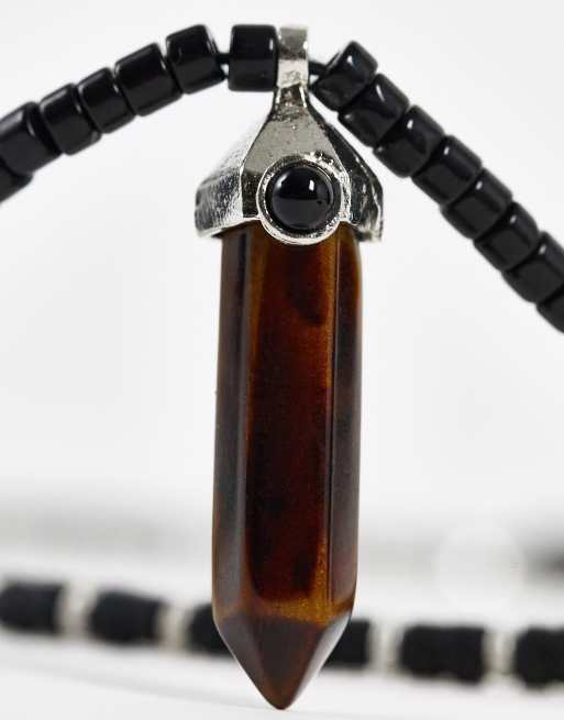 ASOS DESIGN - Lot de 2 colliers à superposer avec pendentif à faux cristal - Multicolore, 2 de 4