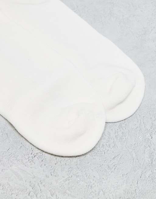 ASOS DESIGN - Lot de 2 paires de chaussettes courtes avec motif « Fuck Off » - Écru, 3 de 3