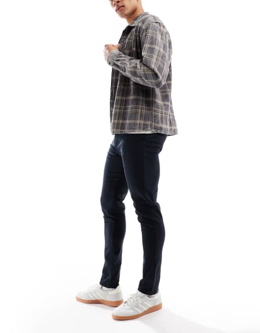 ASOS DESIGN - Lot de 2 pantalons chino skinny - Noir et bleu marine, 3 de 5