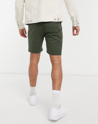 Homme Lot de 2 shorts chino coupe cigarette - Noir et vert foncé - Économie