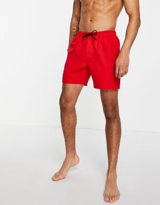 Shorts de bain Lot de 2 shorts de bain mi-longs - Rouge et noir - Économie