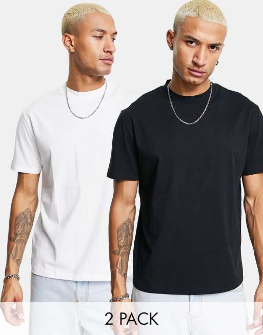 ASOS DESIGN - Lot de 2 t-shirts décontractés - Multicolore