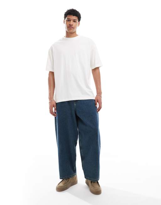 ASOS DESIGN - Lot de 2 t-shirts oversize basiques - Crème et vert, 3 de 4