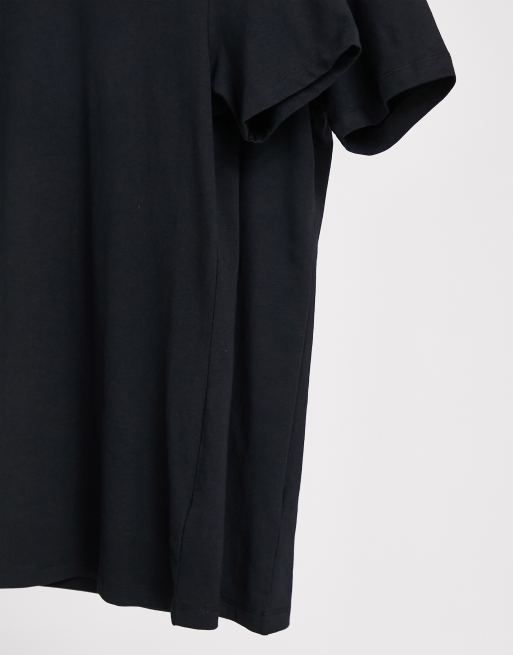 ASOS DESIGN - Lot de 2 t-shirts ras de cou moulants - Noir
