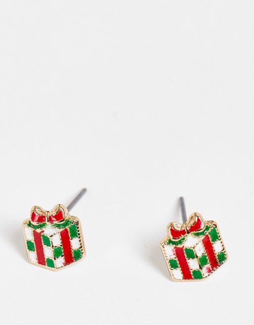ASOS DESIGN - Lot de 3 paires de boucles d'oreilles de Noël avec motif  sapin de Noël