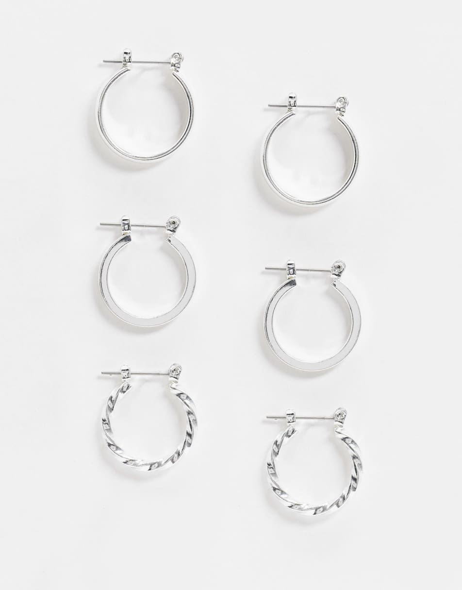 сережки 3 пары