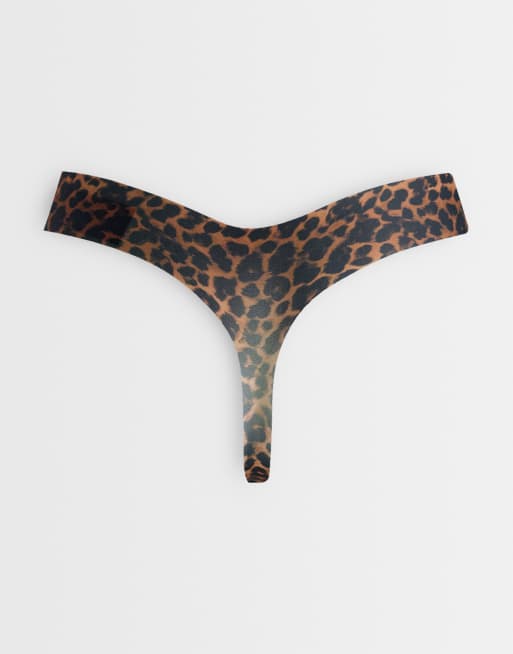 ASOS DESIGN lot de 3 strings sans VPL à imprimé animal, 3 de 3