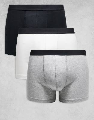 ASOS DESIGN - Lot de 3 boxers à taille fantaisie - Multicolore