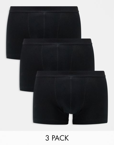 ASOS DESIGN - Lot de 3 boxers en coton - Noir - view 1
