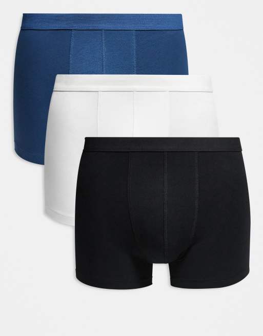 ASOS DESIGN - Lot de 3 boxers en jersey - Multicolore