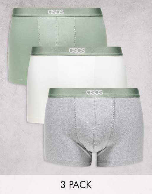 ASOS DESIGN - Lot de 3 boxers - Multicolore
