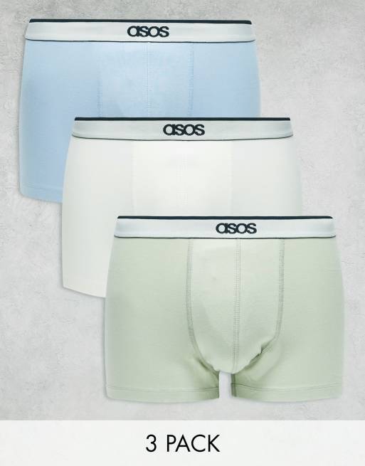 ASOS DESIGN - Lot de 3 boxers - Multicolore