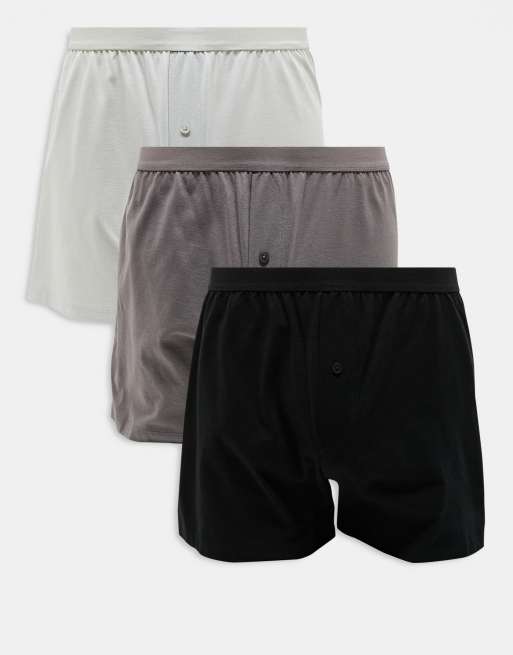 ASOS DESIGN - Lot de 3 boxers - Multicolore