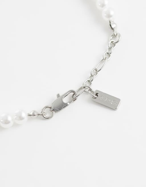 ASOS DESIGN - Lot de 3 bracelets chaîne à perles fantaisie - Blanc, 2 de 3