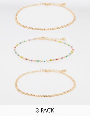 Lot De 6 Bracelets Femme Chaînes Entrelacées & Serpentin Avec Strass - Ajustables - Couleur Argentée - 4