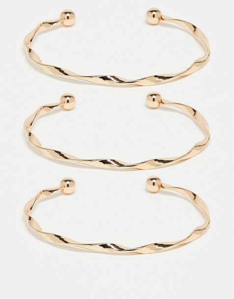 ASOS DESIGN - Lot de 3 bracelets joncs variés - view 1