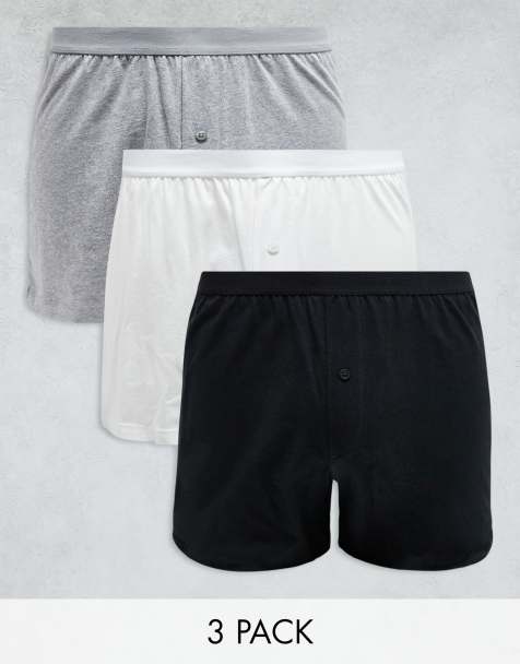 ASOS DESIGN - Lot de 3 caleçons en jersey - Multicolore - view 1