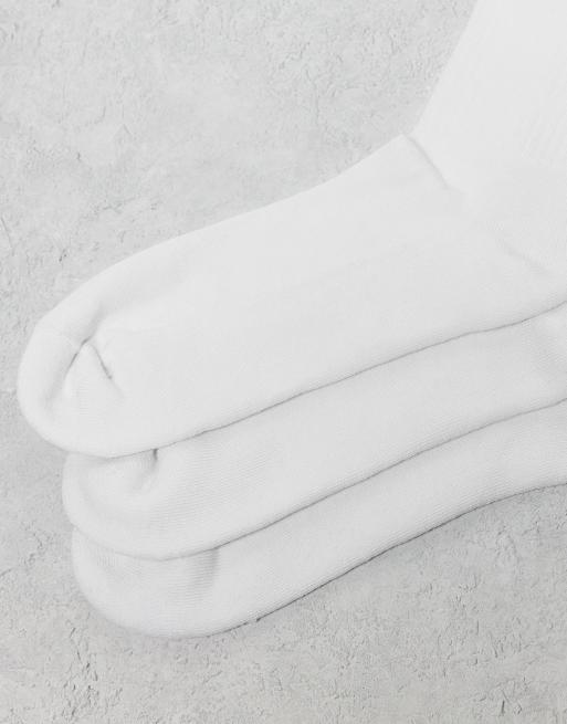 ASOS DESIGN - Lot de 3 paires de chaussettes à rayures avec symbole main - Blanc et noir, 3 de 3