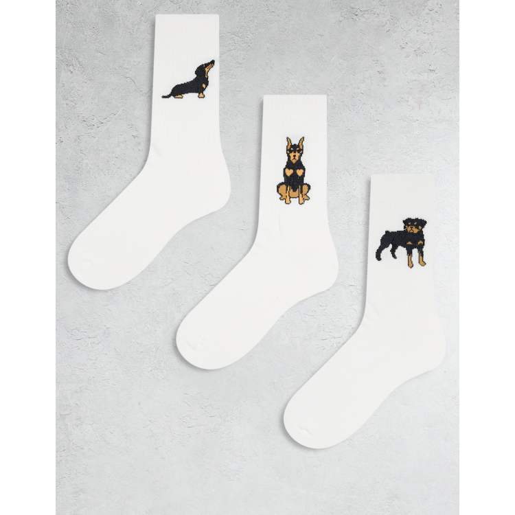 styleBREAKER Chaussettes ABS unisexes avec motif imprimé