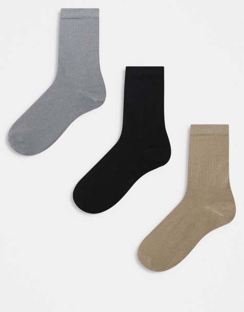 ASOS DESIGN - Lot de 3 paires de chaussettes en coton majoritaire - Multicolore - view 1