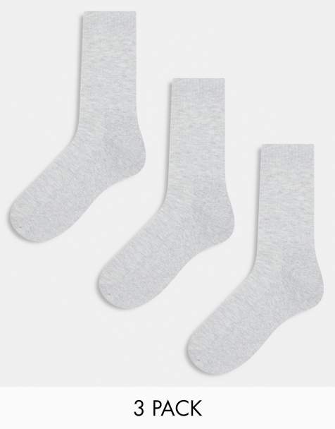 ASOS DESIGN - Lot de 3 paires de chaussettes - Gris - view 1