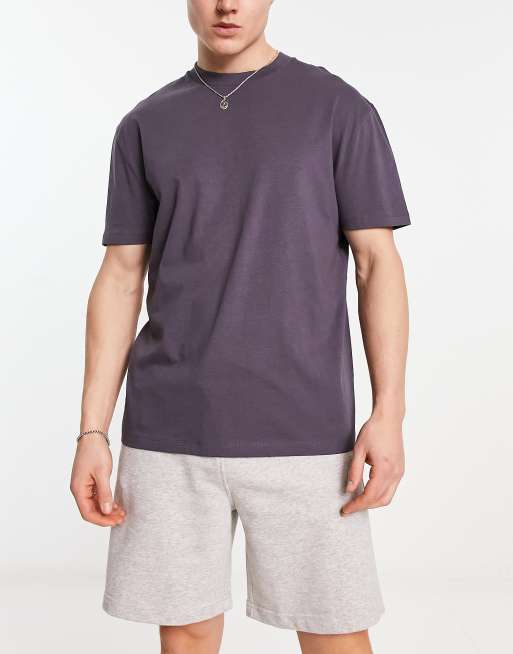 ASOS DESIGN - Lot de 3 t-shirts décontractés à col ras de cou - Gris/blanc/anthracite , 4 de 4