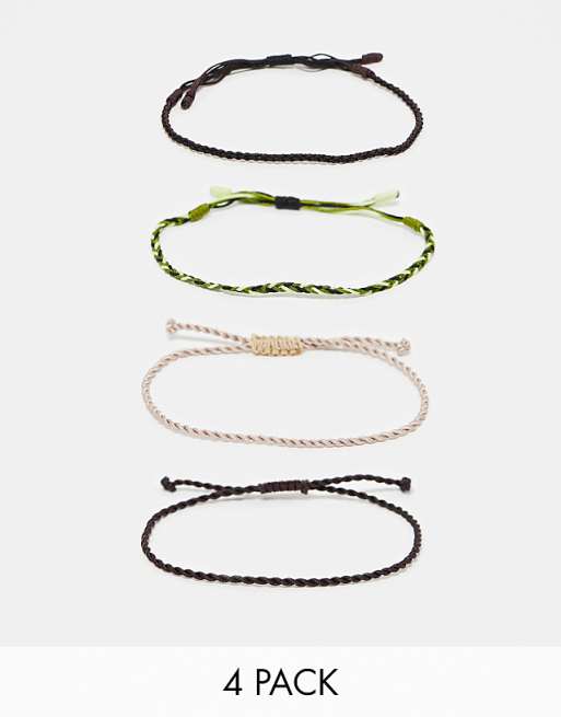 Lot de 4 Bracelets de Cheville Bohème Colorés en Perles pour Femme - Bijoux Faits à la Main Lot de 4 Bracelets de Cheville Bohème Colorés en Perles pour Femme - Bijoux Faits à la Main