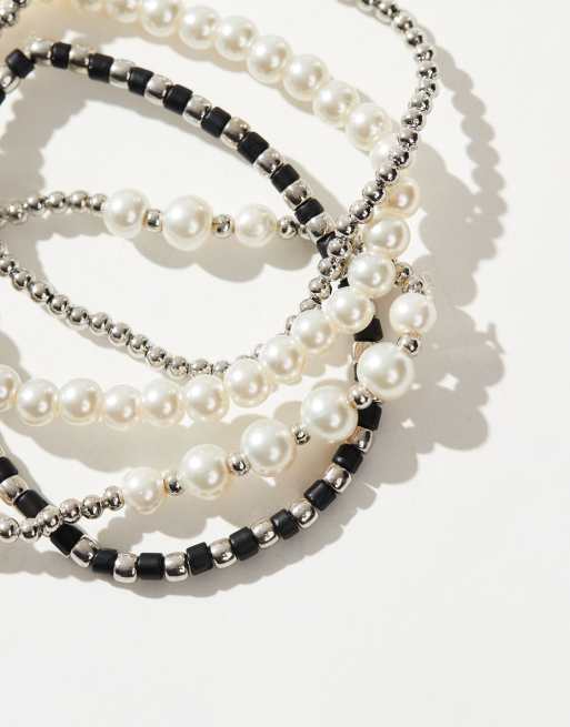 ASOS DESIGN - Lot de 4 bracelets de festival avec perles fantaisie - Multicolore, 2 de 3