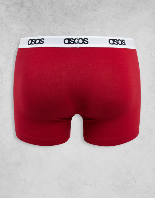 ASOS DESIGN - Lot de 5 boxers à taille griffée, 2 de 4