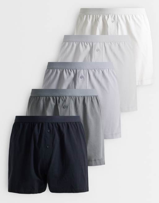 ASOS DESIGN - Lot de 5 caleçons - Multicolore