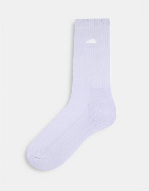 ASOS DESIGN - Lot de 5 paires de chaussettes de sport à nuages brodés, 4 de 4