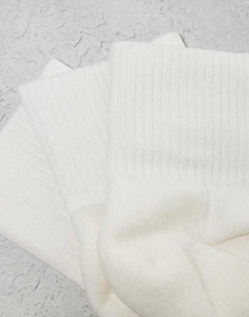 ASOS DESIGN - Lot de 5 paires de chaussettes courtes de sport - Blanc, 3 de 3