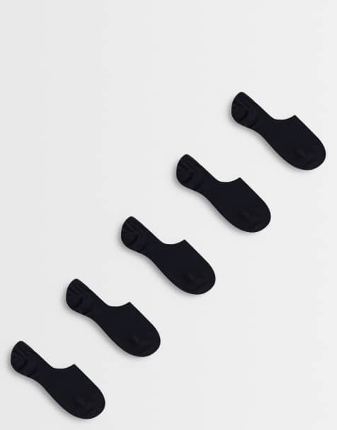 ASOS DESIGN - Lot de 5 paires de socquettes invisibles - Noir - view 1