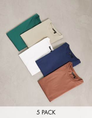 Lot De 4 T-shirts Fille Essentials - 100% Coton - Col Rond Manches Courtes - Amazon