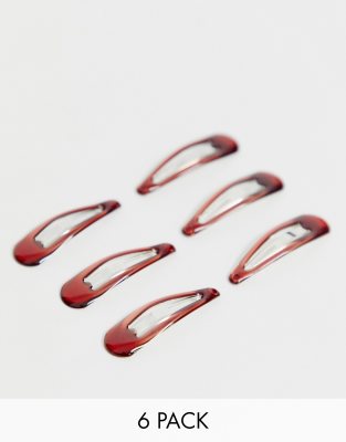 De À Effet Écaille Barrettes 6 Asos Cheveux Tortue DesignLot 8mOvn0Nw