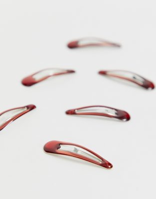 De À Effet Écaille Barrettes 6 Asos Cheveux Tortue DesignLot 8mOvn0Nw