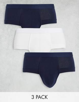 ASOS DESIGN 3 pack unstructured short trunks - ASOS Price Checker