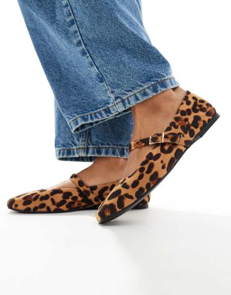 ASOS DESIGN - Lottie - Ballerines styles babies à imprimé léopard - view 1