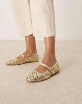 ASOS DESIGN Lottie Mary Jane Ballet flats in leopard
