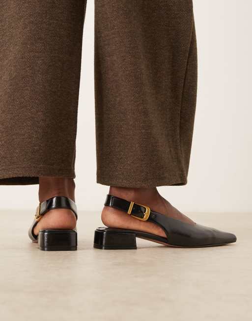 ASOS DESIGN - Lotto - Ballerine nere con cinturino posteriore, 3 di 4