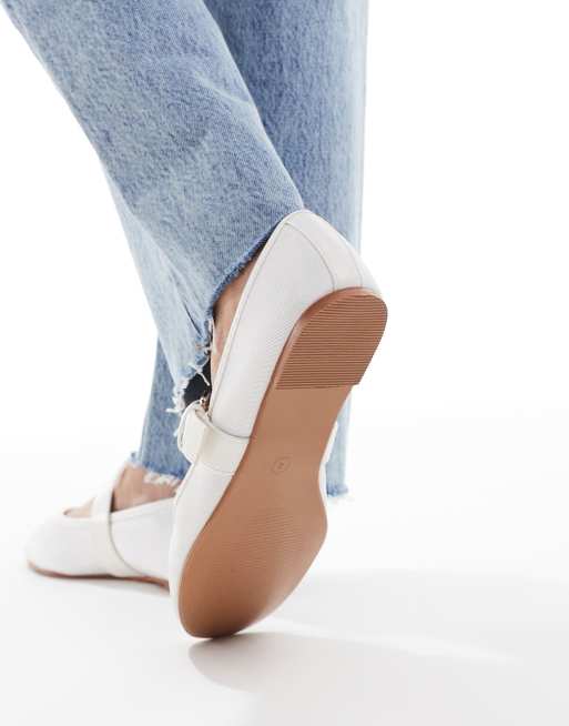ASOS DESIGN - Lou - Ballerines style babies - Blanc, 3 de 4