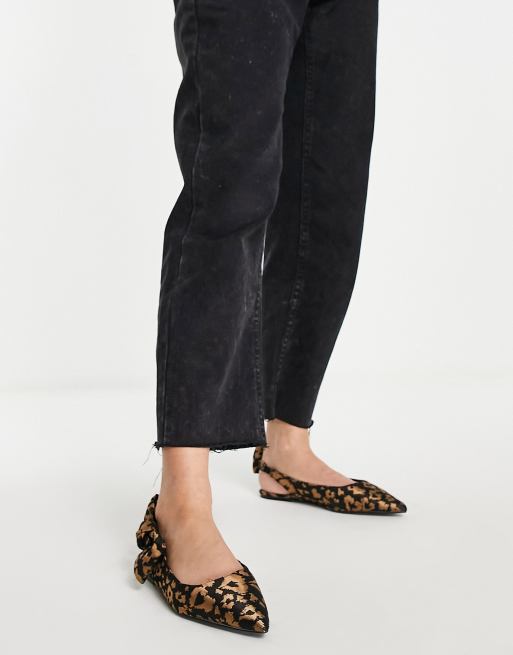 Asos hot sale leopard flats