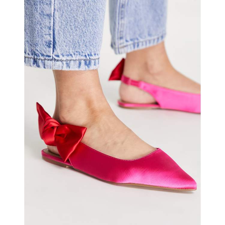 Pink flats best sale with bow