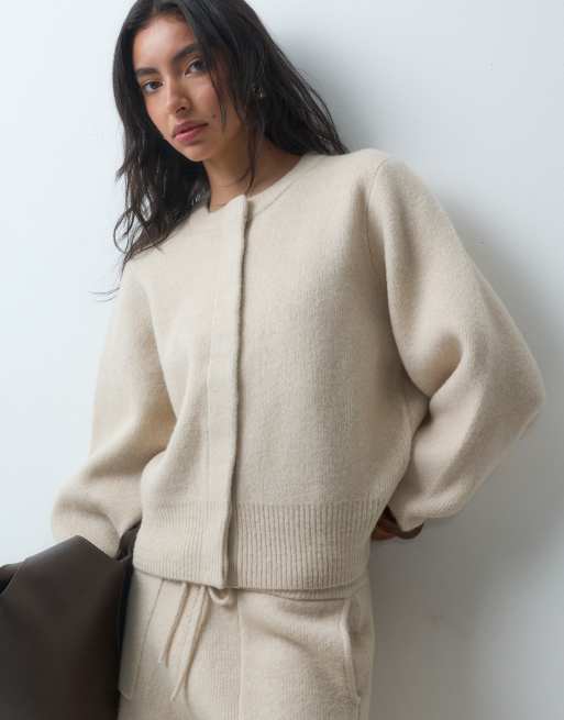 ASOS DESIGN lounge bomber jacket & pants set in oatmeal, 3 of 3