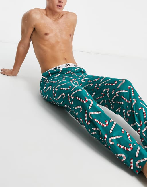 ASOS DESIGN boxers in Christmas candy cane print