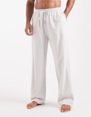Asos Design Lounge Bottoms In Animal Print